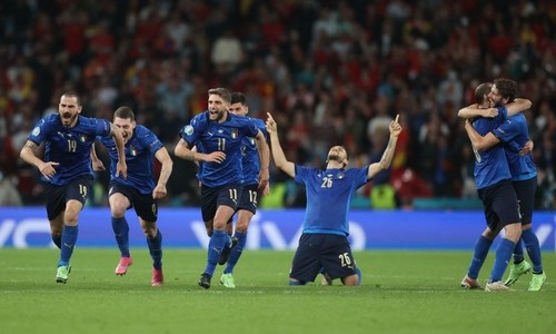 Italy beat Spain on penalties to set up Euro 2020 final with England or Denmark