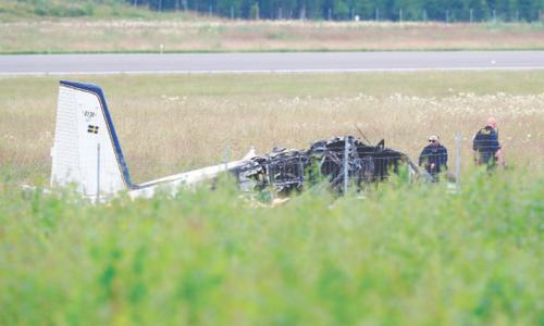 Nine killed as plane crashes in Sweden Nine killed as plane crashes in Sweden