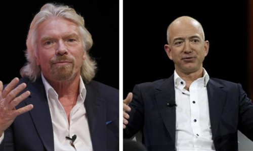 Branson, Bezos face off in space tourism market