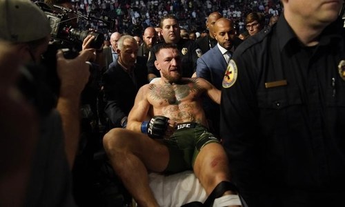 Conor McGregor suffers freak leg break as Poirier wins UFC 264 showdown