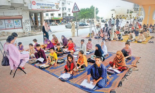 Street children back on roads due to lockdown of school