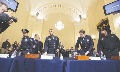 Police recall &lsquo;hell and back&rsquo; at US Capitol probe