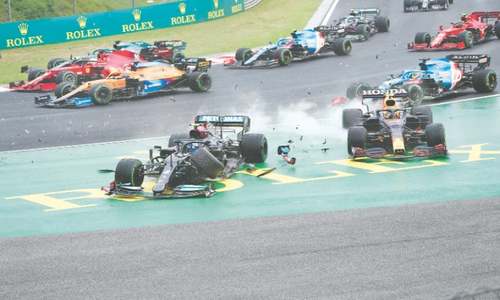 Ocon wins chaotic Hungarian GP as Hamilton takes lead