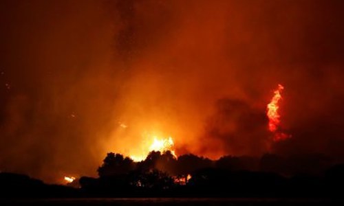 Deadly wildfire encircles Turkish power plant
