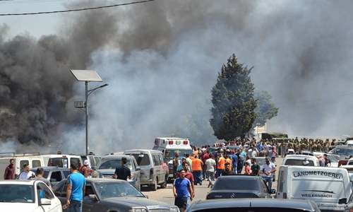 28 killed as fuel tank explodes in Lebanon 28 killed as fuel tank explodes in Lebanon