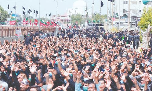 9th Muharram procession concludes amid tight security in Karachi