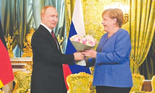 Merkel, Putin clash over democratic values, Navalny