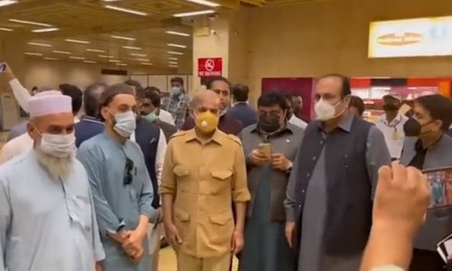 Shehbaz arrives in Karachi on three-day visit