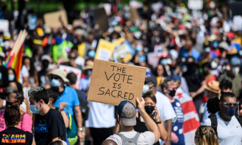 Thousands join US protests against laws curbing voting rights Thousands join US protests against laws curbing voting rights