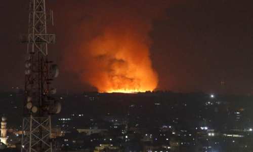 Israel strikes Gaza after fire balloons, border clashes