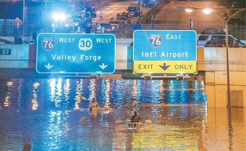 Ida leaves US north-east with 48 deaths, power outages