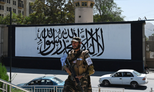 New Taliban government begins work as protests grow