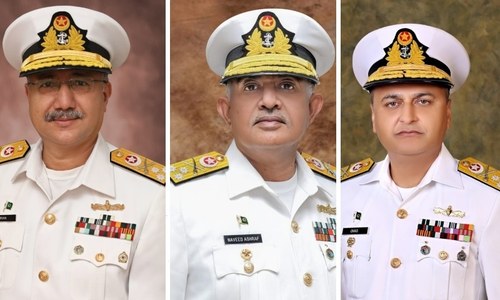 Trio of rear admirals promoted to vice admiral rank: Pakistan Navy