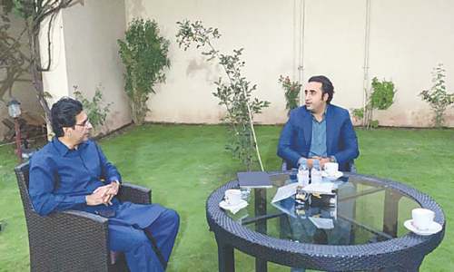 Moonis meets Bilawal ahead of president&rsquo;s address to parliament