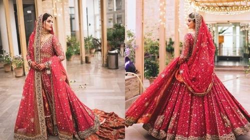It took a 'creative village' to create Minal Khan's stunning Annus Abrar bridal outfit