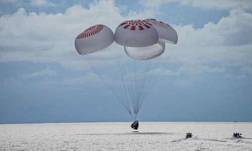SpaceX capsule with world's first all-civilian orbital crew returns safely