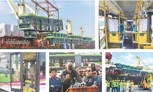 First batch of 40 Green Line buses arrives in Karachi