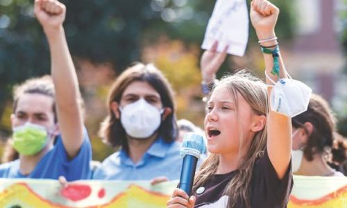 Thunberg leads climate march at Milan youth summit