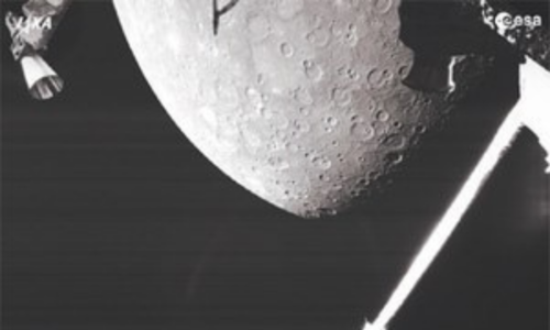 European-Japanese space mission gets first glimpse of Mercury