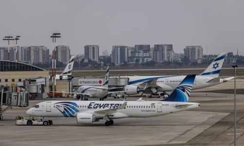 First Egyptian plane under national logo lands in Israel