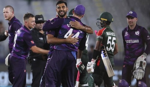 Scotland shocks Bangladesh with 6-run win in T20 World Cup