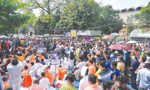 Tens of thousands rally in Bangladesh over attacks on Hindus