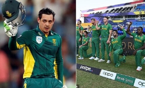 South Africa's De Kock withdraws from crucial World T20 match as players ordered to take knee
