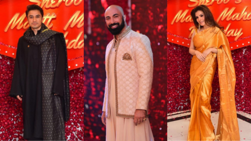 Resham, Ali Xeeshan among the attendees at designer HSY's 'Mastt Mahol' birthday bash in Lahore