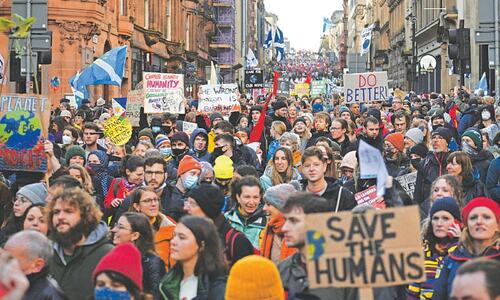 Protesters hit Glasgow streets as part of global climate rallies
