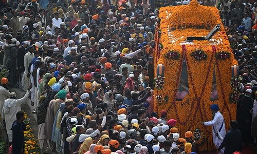 In pictures: Celebrations as Pakistan welcomes Indian Sikhs for Guru Nanak's birthday In pictures: Celebrations as Pakistan welcomes Indian Sikhs for Guru Nanak's birthday