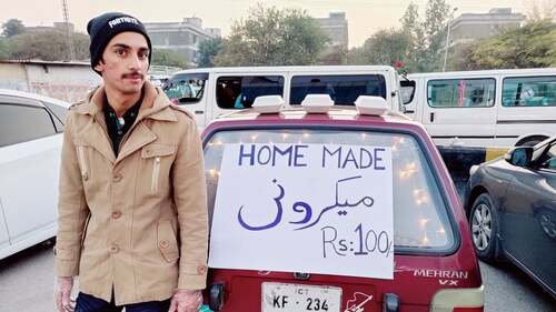 Islamabad’s 'macaroni man' sells out in two hours after going viral on social media