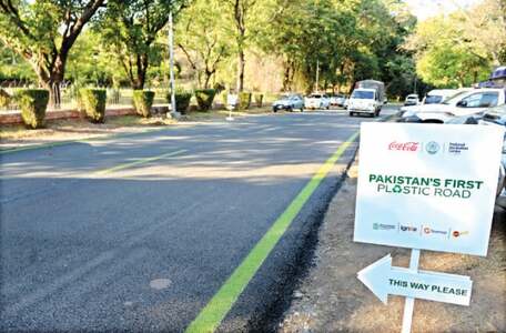 More plastic roads to be built in Islamabad, other cities, says Rashid