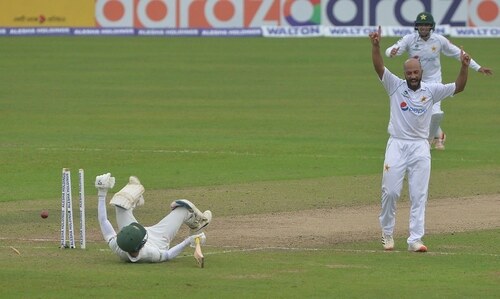 Pak vs Ban: Sajid Khan dismantles Tigers' top order after visitors declare at 300-4