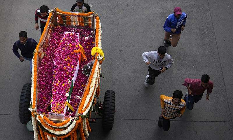 Indian defence chief Bipin Rawat cremated in televised military funeral