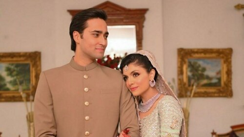 Junaid Safdar and Ayesha Saif Khan wind up their wedding festivities with a valima in Lahore