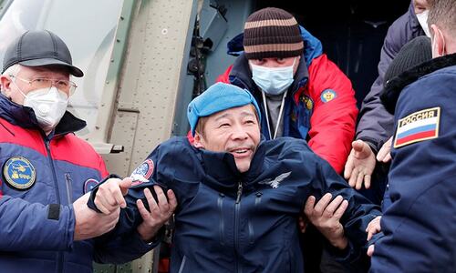 Japanese space tourists return to Earth after 12 days on ISS