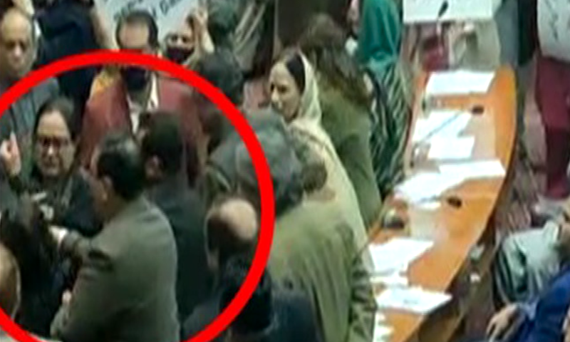 PTI, PPP women get into physical brawl in National Assembly PTI, PPP women get into physical brawl in National Assembly