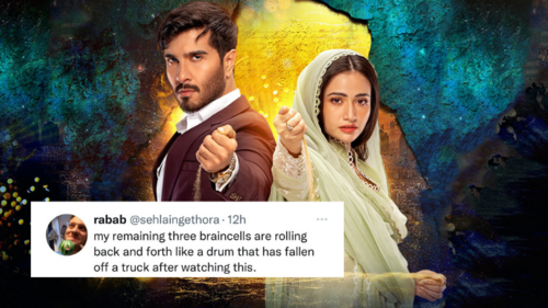 Twitter users can't get over a scene from Sana Javed and Feroze Khan's new drama Aye Musht-E-Khaak