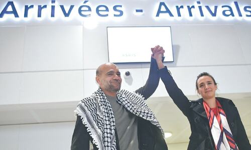 Palestinian activist lands in France after release from Egypt