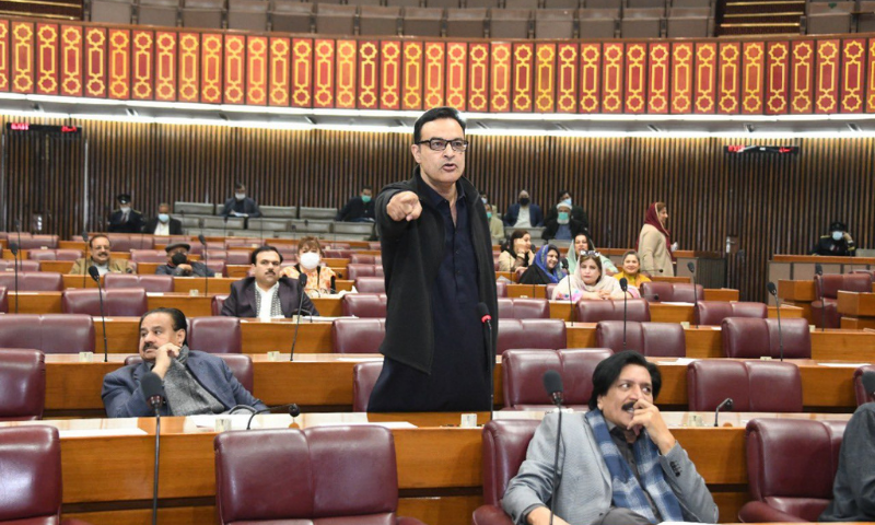 Another PTI lawmaker lets loose in National Assembly Another PTI lawmaker lets loose in National Assembly