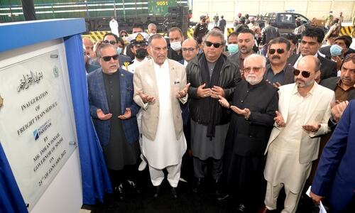 Freight train service launched to link Karachi port with rest of Pakistan Freight train service launched to link Karachi port with rest of Pakistan