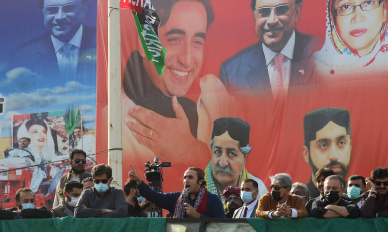 Bilawal seeks people&rsquo;s support to oust &lsquo;puppet PM&rsquo;