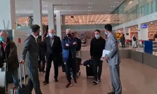 England football legend Michael Owen arrives in Pakistan