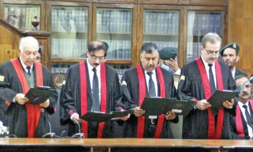 Three Peshawar High Court additional judges take oath Three Peshawar High Court additional judges take oath