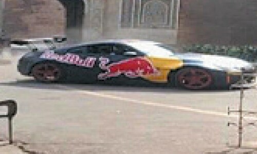 WCLA draws flak for allowing car drifting at Lahore Fort WCLA draws flak for allowing car drifting at Lahore Fort