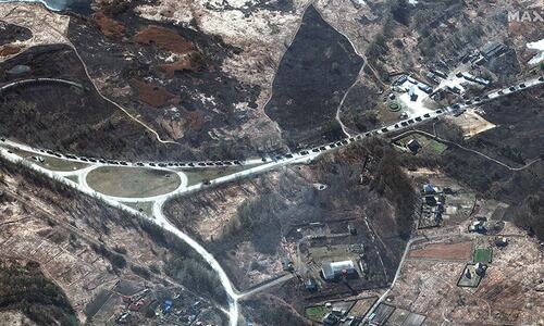 40-mile Russian convoy threatens Kyiv; shelling intensifies