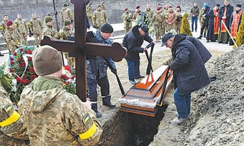 Hopes of victory mark last rites of fallen soldiers