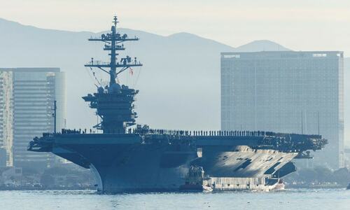 US aircraft carrier deploys off Korean peninsula