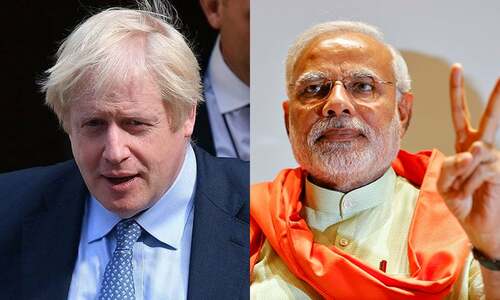British PM Johnson arrives in India for hard sell on anti-Russia action