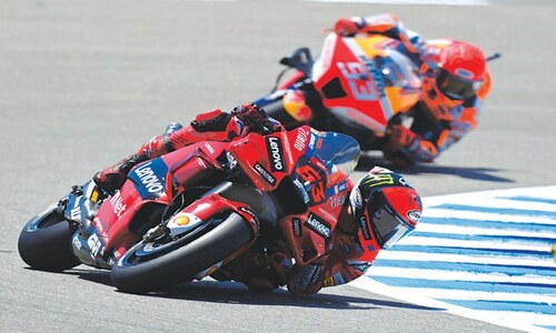 Ducati’s Bagnaia storms to pole at Spanish MotoGP Ducati’s Bagnaia storms to pole at Spanish MotoGP